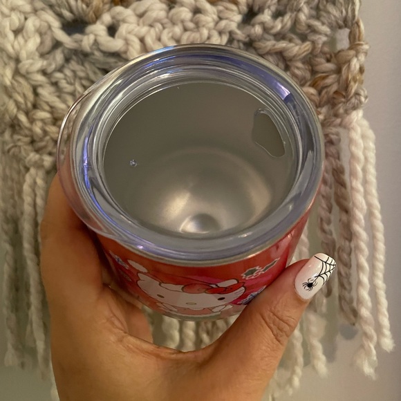 Christmas Hello Kitty Red Insulated Wine Glass Tumbler NEW - Picture 3 of 4